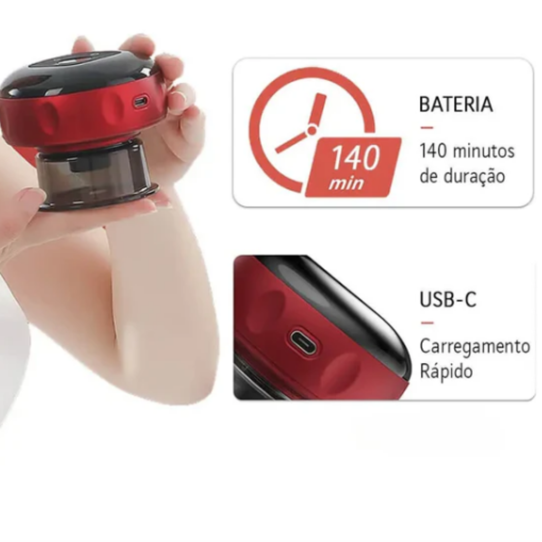 SlimSuction Pro® - Elimina Celulite - Ventosa Elétrica com Luz Vermelha! (20%OFF+FRETE GRÁTIS)