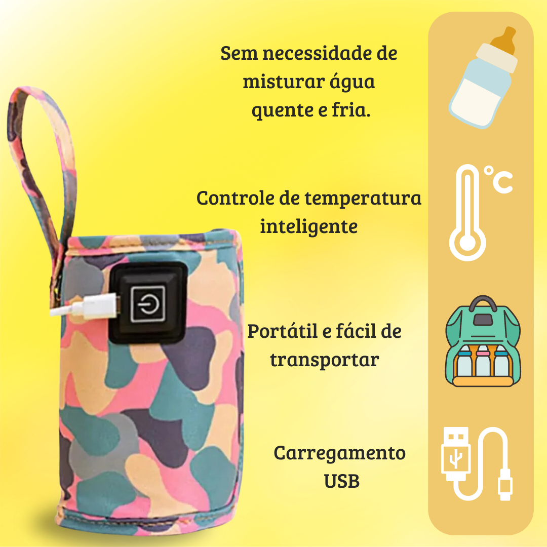 MamaQuente - Aquecedor Portátil de Mamadeiras USB