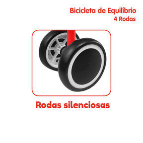 Bicicleta Equilíbrio 4 Rodas