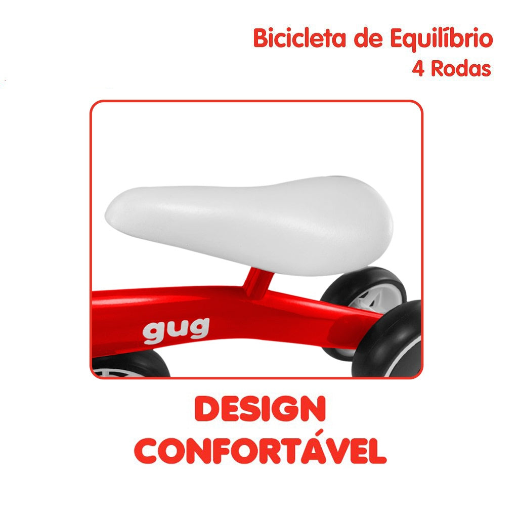 Bicicleta Equilíbrio 4 Rodas