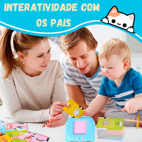 Gatinho Falante - Leitor de Cartões Educativos Montessori