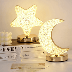 Luminária de Mesa Decorativa Lua e Estrela