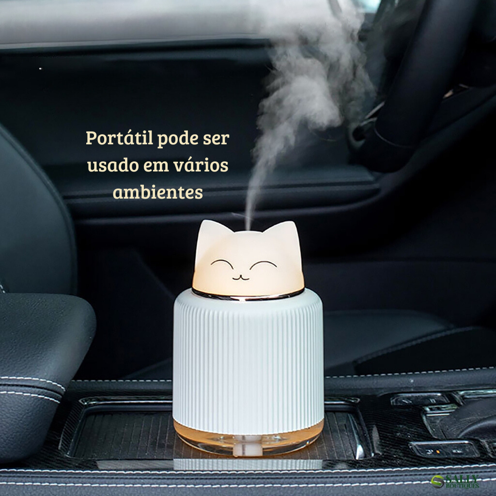 Mini Umidificador e Aromatizador de Ambientes AromiCat