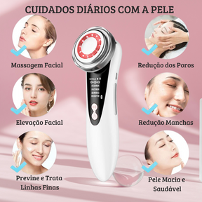 DermaGlow Max – Massageador Facial com Radiofrequência